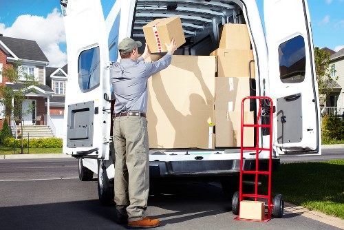 Handled furniture and protective wrapping illustrating liability and care during transport