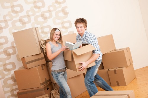 Emergency-ready man and van team during a moving task
