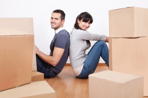 Packing and access planning for flat removals in Maidahill