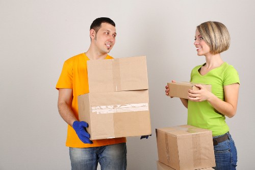 Packing materials and prepared boxes for a move in West London
