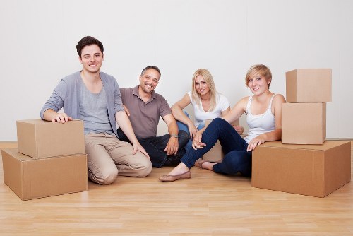 Furniture handling during a home removal in west London